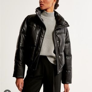 AF Vegan Leather Mini Puffer